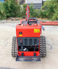 Dependable Rubber Track Trencher Built For Rapid Orchard Drainage And Zero Stress Soil Prep Featuring Adaptive Custom Models Made For Tenacious Pros And Yard Warriors, rear view showing tracked drive and controls.