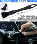 Detailing microfiber soft brush for dashboards, 7 Piece Must Have Car Detailing Brush Kit With Boar Hair Bristles Soft Fiber