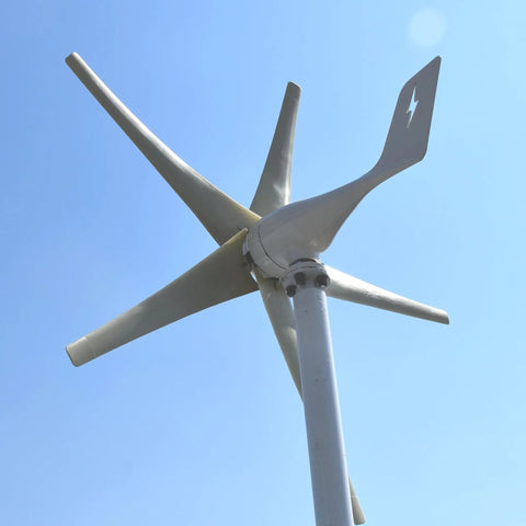 800W Wind Turbine With Five Blades And MPPT Charge Controller For Off Grid Home Boat Farm Use 12V 24V 48V Low Start Wind Speed