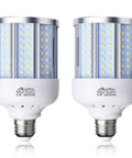 40W LED Corn Light Bulb 280W Equivalent 6500K Cool Daylight White E26 E27 Medium Base No Fuss Energy Saver 4000 Lumens 2 Pack