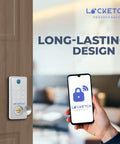 4 In 1 Smart Door Lock With Wi Fi Keyless Entry Fingerprint Scanner Keypad And Remote App Access Easy Direct Fit Installation