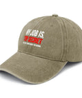Ultra Comfy Adjustable Baseball Cap For Women Washed Distressed Low Profile Summer Hat with 'Top Secret' embroidery.