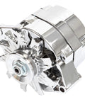Chrome Finish 120 Amp Street Rod Alternator For 1 Wire Self Exciting GM 305 350 BBC SBC Engines Replaces 2402033DC ADR0335C