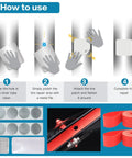 Step-by-step guide for using tire patch in Foldable Bike Tire Set With Tubes, Levers, Rim Strips And Repair Kit For 20, 24, And 26 Inch Bikes