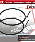 12Ft Boat Throttle And Shift Cables For Mercury MerCruiser 4000 Series Gen 2 Remote Control System Replaces CC18912, 2PCS
