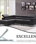Adjustable Lift Up Sofa Bed Hinge With Multi Position Support Bracket FUOYLOO Heavy Duty Drop Leaf Table Hardware shown with sofa