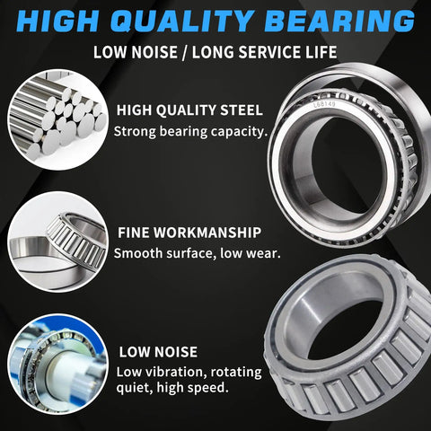 4 Pack Heavy Duty Trailer Hub Bearing Kit For 3500lb Tapered Axle 1-3/8 To 1-1/16 Inch Spindle 84 showcases high quality bearings