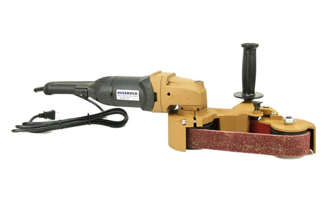 Pro Grade Pipe Sander With 25 Premium Abrasive Belts For Stainless Weld Prep And Rust Removal Heavy Duty Metal Grinding Machine.