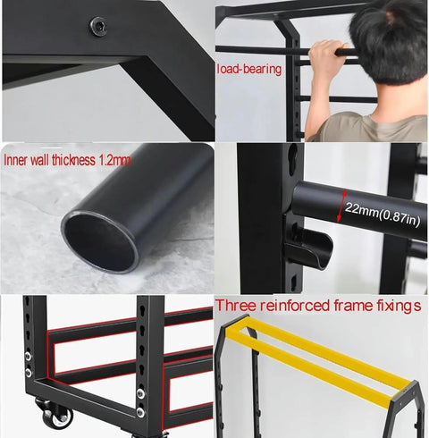 Close-up views of Heavy Duty Fabric Roll Storage Rack With Adjustable Textile Display Shelves showcasing materials and construction details.