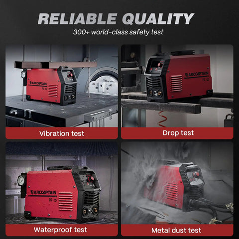 Dual Voltage Plasma Cutter 50 Amp With Large LED Display 110 220V IGBT Inverter shown in safety tests