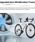 Blade R7 Ultra Lightweight Full Carbon Road Bike With Shimano R7170 24S in wind tunnel testing, blue 54cm size.