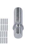 Hot Wheels Wheel Conversion Stud Kit With 20 Extended 50mm Studs For European Rides M12X1.25 To M12X1.5 Heat Treated Steel Zinc Plated Upgrade Your Bolt Set Now, 20 zinc plated stud bolts