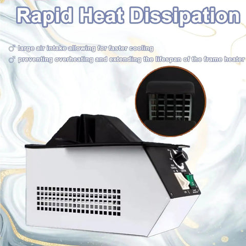 High Wattage Eyeglasses Frame Heater With Hot Cold Air Toggle For Rapid Frame Adjustments And Quick Snap Ins Adjustable Temperature Optician Repair Kit No Fuss Flex Gear showing rapid heat dissipation feature.