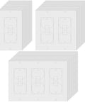 40 Pcs White Wall Outlet Gasket Set For Electrical Plates And Switch Covers Weatherproof Foam Seals Energy Saving Kit