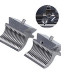 TR16x2.5mm Metric Split Nut And Lathe Half Nut Kit For Mini Bench Lathes showing two metal half nuts with grooves for smooth threading.