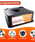 Beefy 3.3 Inch Height Trailer Jack Block For RV Camper Leveling shown with upgraded material and load capacity details.