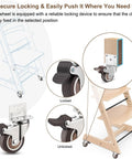 Universal Booster Wheel Kit For Tripp Trapp High Chairs By Stokke Featuring 360 Degree Swivel Casters With Safety Locks