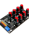 8 Channel RC Servo Tester With Independent 8 Channel Interface And Over Current Protection, showing control knobs and interface