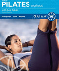 Pilates Abs Workout DVD single session for core strength and slimming, closed-captioned Maui routine with Ana Caban cover