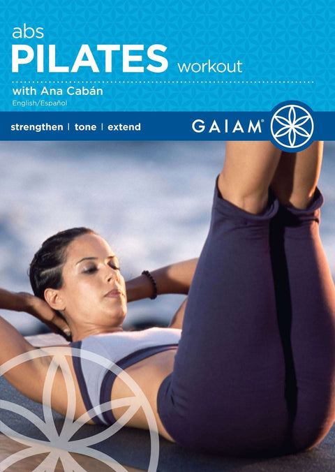Pilates Abs Workout DVD single session for core strength and slimming, closed-captioned Maui routine with Ana Caban cover