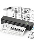 Travel Ready Portable Bluetooth Thermal Printer For On The Go, Inkless N80 Wireless Printer with documents and smartphone