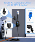 Type 2 EV Charging Cable 5M With Adjustable Current 6A To 32A 7.2KW Level 2 Charger setup for home use