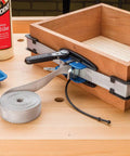 Band Clamp Accessory Kit With Plastic Boot And Rubber Retainer Strap For 1 X 15 Band Clamp And Older Clamps Helps Align Nylon Band When Rolling Up And Keeps Your Setup Tight And Ready To Go securing wooden box