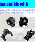Engine Mount Set Of Four For 2008 2009 2010 Chrysler Town And Country And Dodge Grand Caravan 3.3L 3.8L 4.0L Replaces OE A5654 A5480 A5465 A5493