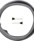 Bellows Kit Boot Gasket No Light Hole Gray Genuine OEM Replacement Part For Appliances Built To Last Easy Install Compatible With Laundry And Kitchen Models shown in coiled state with components.