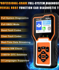 All In One OBD2 Car Diagnostic Scanner For Check Engine Light Code Reader Clear Error Codes ABS SRS SAS And Full Vehicle System Diagnostics Tool