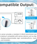 Submersible Water Level Transmitter Sensor For Liquid Monitoring With 4 To 20 mA Output IP68 Waterproof Probe Built Tough Anti Blocking Design Detachable Probe Rugged High Stability Digital Conditioning For Industrial Use with wiring diagram