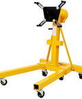 Tough As Nails 1500 LB Engine Hoist Stand Featuring Geared 360 Degree Swivel Head And Smooth Six Wheel Mobility Base