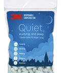 Ultra Comfortable Sleep And Study Ear Plugs, 160 Soft Foam Plugs In Light Blue, NRR 32 dB, resealable bag packaging