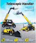 Heavy Duty Telescopic Boom Handler With Smooth Hydraulic Controls High Performance Telehandler Forklift showing flexible operation and automatic leveling.