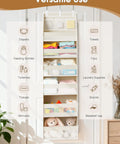 Over The Door Organizer That Turns Any Door Into A Storage Powerhouse With 6 Shelves And 13 Mesh Pockets, 55 LB Capacity For Baby Nursery