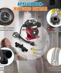 Upgraded Hot Water Recirculating Pump Kit Fits 595916 And 0955805 Models with timer, hoses, and bypass valve for fast water flow.