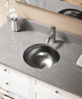 420 Dual-Mount Stainless Steel Lavatory Sink, 16-1/4 Inch, Brushed-Satin Finish, Scratch-Resistant 304-Grade, Heavy-Duty 18-Gauge