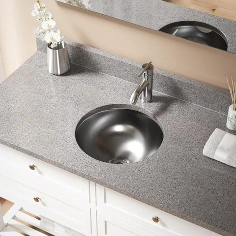 420 Dual-Mount Stainless Steel Lavatory Sink, 16-1/4 Inch, Brushed-Satin Finish, Scratch-Resistant 304-Grade, Heavy-Duty 18-Gauge