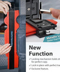 Metal Locking Magnetic Contour Gauge 20 Inch Twin Scale Duplicator with Locking Pins in use for shape transfer