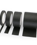 Assorted Black Masking Tape Set With Four Widths 2 Inch 1 Inch 0.6 Inch And 0.24 Inch 132 Feet Total Great Value For Crafts DIY Projects Scrapbooking Drafting Art Class Kids And Teachers