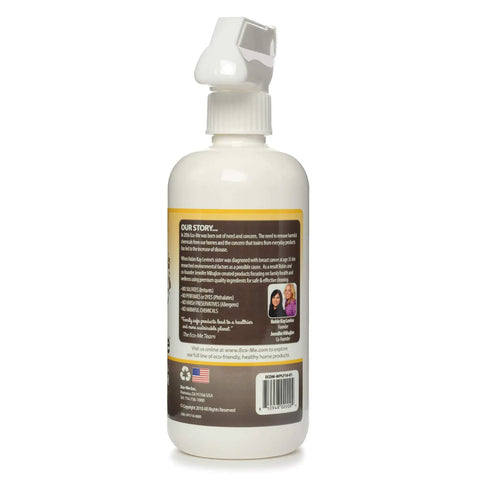 Back view of Natural Multi Purpose Cleaner And Wood Polish With Lemon Fresh Scent For Sealed Wood And Non Porous Surfaces Cleans Fingerprints And Smudges Without Residue Safe Greenseal Certified For Everyday Home Use 16 Fl Oz, showing label details.