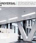 Office with Hella Bright Three Foot LED Tube Light T8 16W 25W Equivalent Daylight 6500K 1600 Lumens