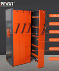 Heavy Duty CNC Tool Holder Cabinet With Massive Capacity Vertical Drawers For Shop Floor And Machining Centers Sturdy Steel Frame With ABS Drawer System Waterproof And Scratch Resistant Tool Storage, orange steel cabinet