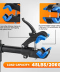 Heavy Duty Bike Repair Stand Bench Mount for Road and Mountain Bikes Adjustable Work Stand with Non Slip Silicone Clamp