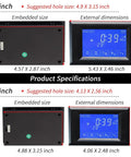 Industrial Ice Maker Control Board Kit 6 Part Set With 3.5 Inch Touch Display For Cube Ice Machines Pro Grade OEM Replacement Pack With Main Board Display Screen Water Temp Switches Float Switches Condenser Sensor And Connectors, 3.5-inch panel size