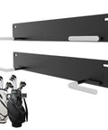 2 Pack Golf Bag Wall Mount Rack For Garage Heavy Duty Golf Storage Organizer with two racks and golf bags