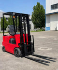 Heavy Duty Electric Forklift Truck, EV Powered Counterbalance Rig For Warehouses And Logistics, Smooth Operator With One To Five Ton Capacity in a warehouse setting.
