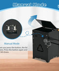 DIY Trash Can Soldering Practice Kit With Through Hole Build And Hands Free Photoelectric Effect Automatic Sensor Model for manual mode display