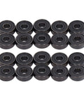 Get This Sick Bundle Of 20 Deep Double Sea S606rs Miniature Skate Bearings For Low Noise High Load Capacity And Serious Service Life Daily Industrial Use, arranged in two rows.