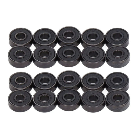 Get This Sick Bundle Of 20 Deep Double Sea S606rs Miniature Skate Bearings For Low Noise High Load Capacity And Serious Service Life Daily Industrial Use, arranged in two rows.